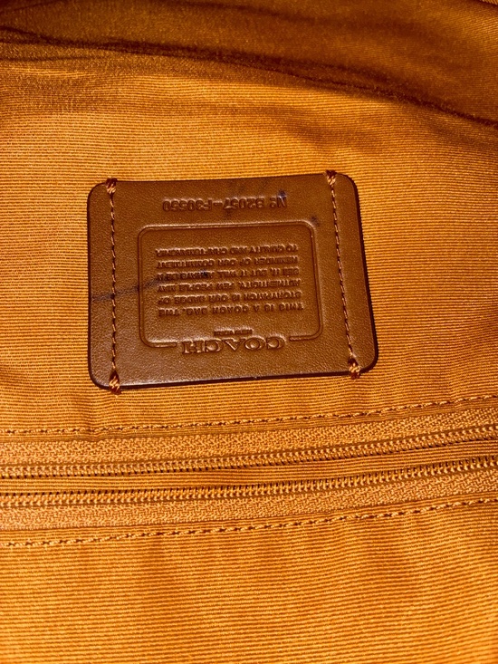 Coach bookbag tan/black luxury designer bag